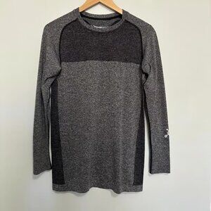 ORANGE THEORY Long Sleeve Athletic Shirt Gray Marl Women's Size Medium